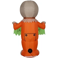 Sam gonflable d'Halloween avec bannière « Trick 'r Treat »