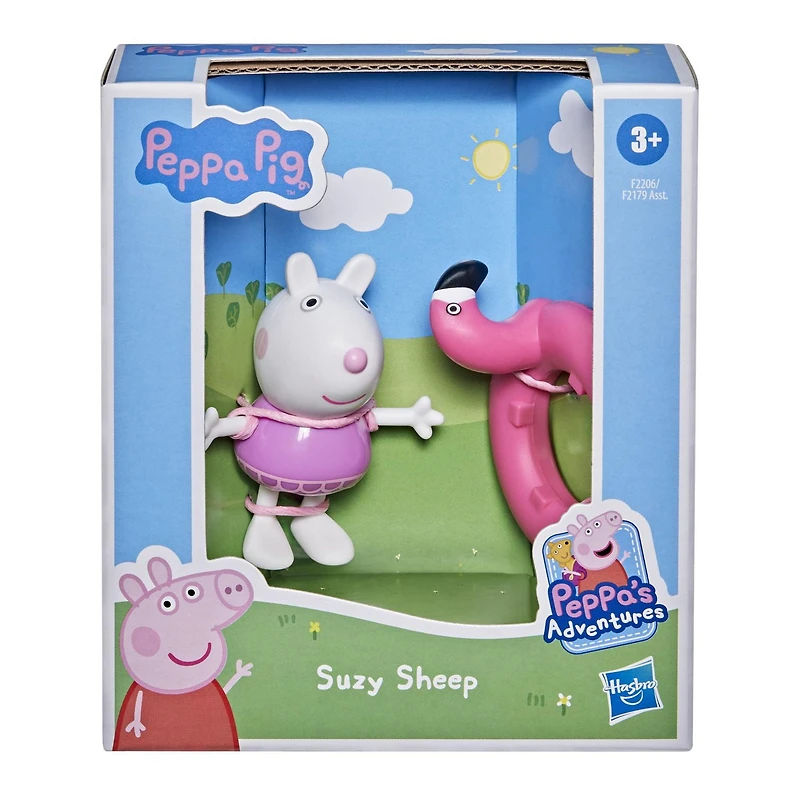 Peppa Pig Peppa’s Adventures Peppa’s Fun Friends Preschool Toy, Suzy Sheep Figure, Ages 3 and Up