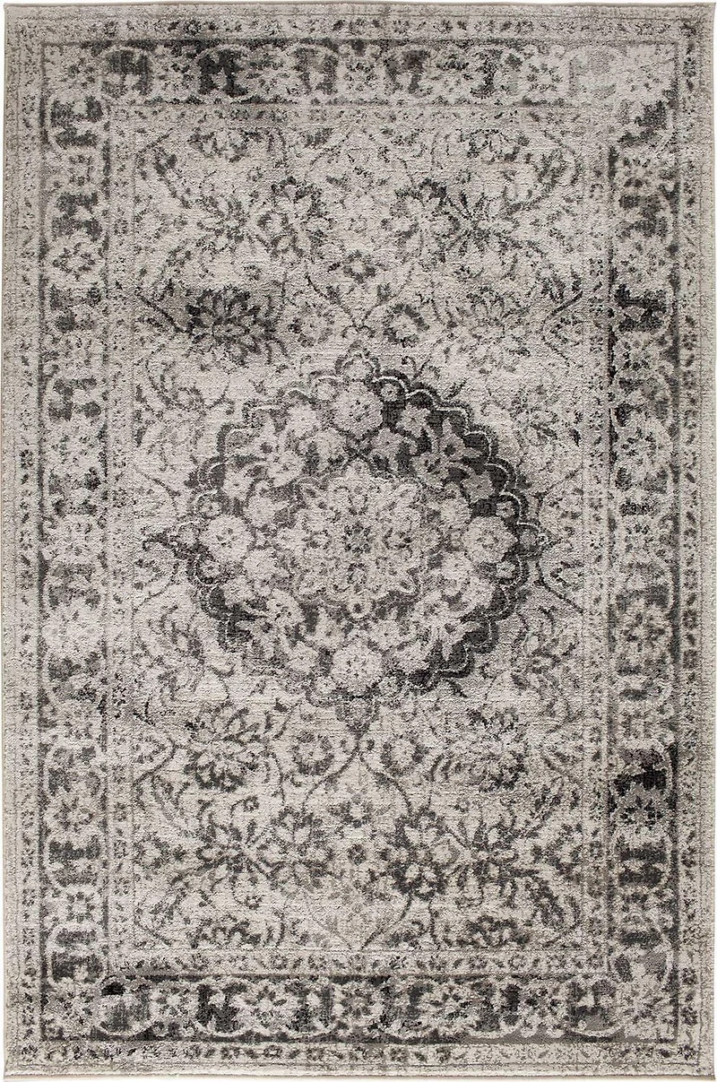 Zunthus Tan and Brown Woven Area Rug