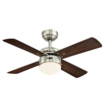 Westinghouse Ventilateur de Plafond de 36 po à DEL Colosseum en Nickel Brossé