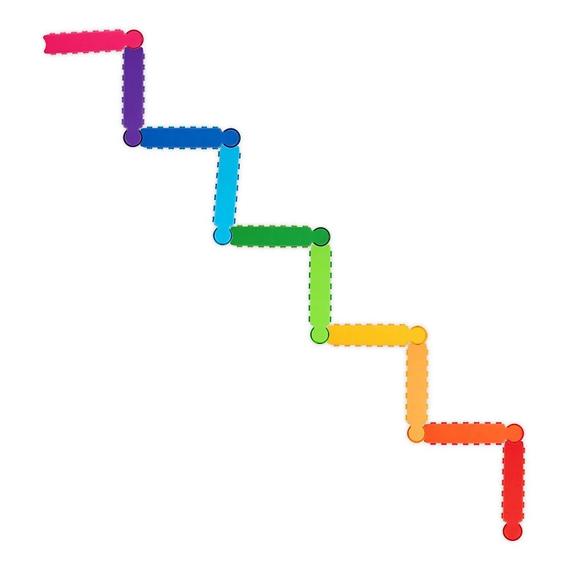 Battat Rainbow Ridge Balance Beams Active Playset with 10 Plastic Pcs, Toddler and Preschool Toys, Rainbow Ridge Balance Beam