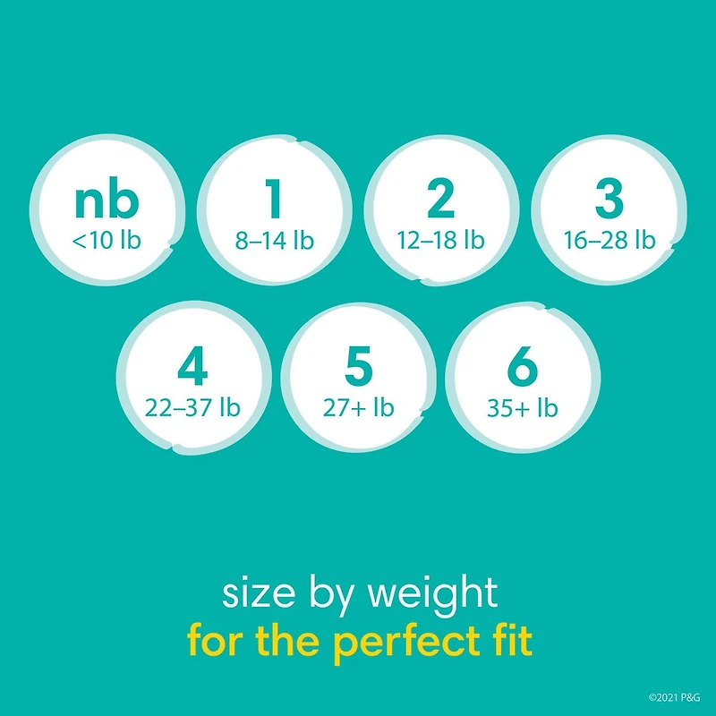 Pampers Baby Dry Diapers, Super Pack, Size NB-6, 120-64 Count