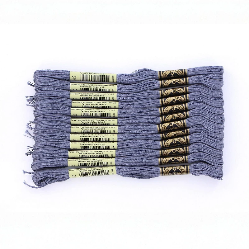 DMC Cotton 6 Strand Floss 8m - Grey/Silver, 6 Strand