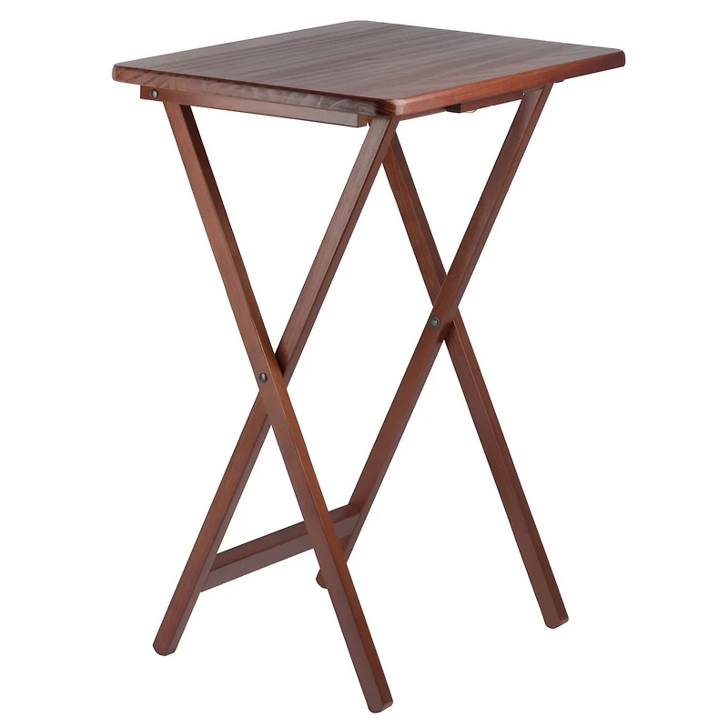 Winsome Alex 5-PC Snack Table Set in Walnut finish