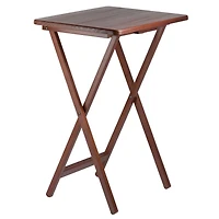 Winsome Alex 5-PC Snack Table Set in Walnut finish