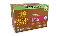 Café Yirgacheffe d'Éthiopie à la torréfaction moyenne One Love de Marley