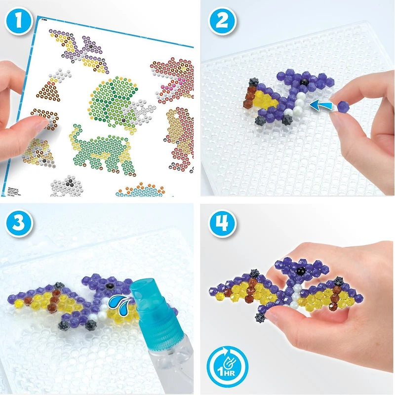 Aquabeads Dinosaur World, Complete Arts & Crafts Kit for Children - over 1,200 Beads