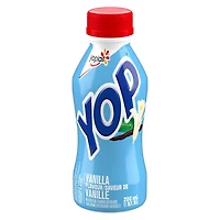 Yoplait Yop 1% Drinkable Yogurt, Vanilla, Yogurt Drink, 200 mL, 200 mL