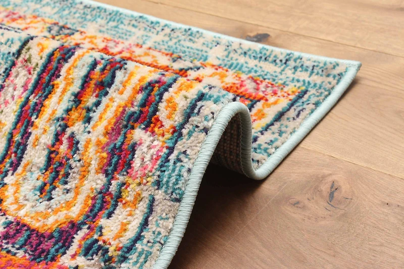ECARPET Tapis Traditionnel Lotus pour Salon, Chambre, Salle A Manger, Entrée, Couloir et Plus Encore.