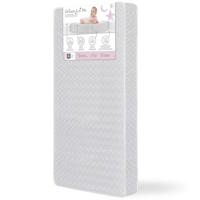 Dream On Me Orthopedic Standard Crib Mattress, Extra Firm Foam