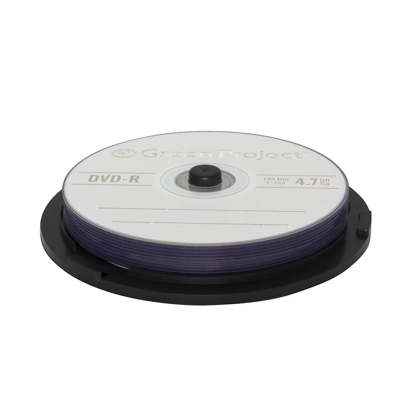 Green Project Enregistrable DVD-R 16X 10 paquet boîte de gâteau DVD-R 10 paquet