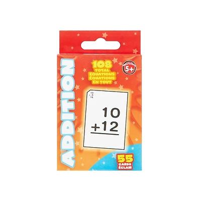 Addition Flashcards,  Math Learning Aid, Flashcards