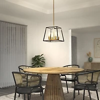 Artika Carter Square 4-Light Chandelier