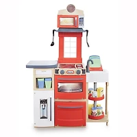 Little Tikes Cuisine 'n Magasin Faire Jouer Ensemble de Jouets de Cuisine pour les Enfants, Rouge