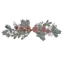 Christmas Pine Cone And White Berries Swag