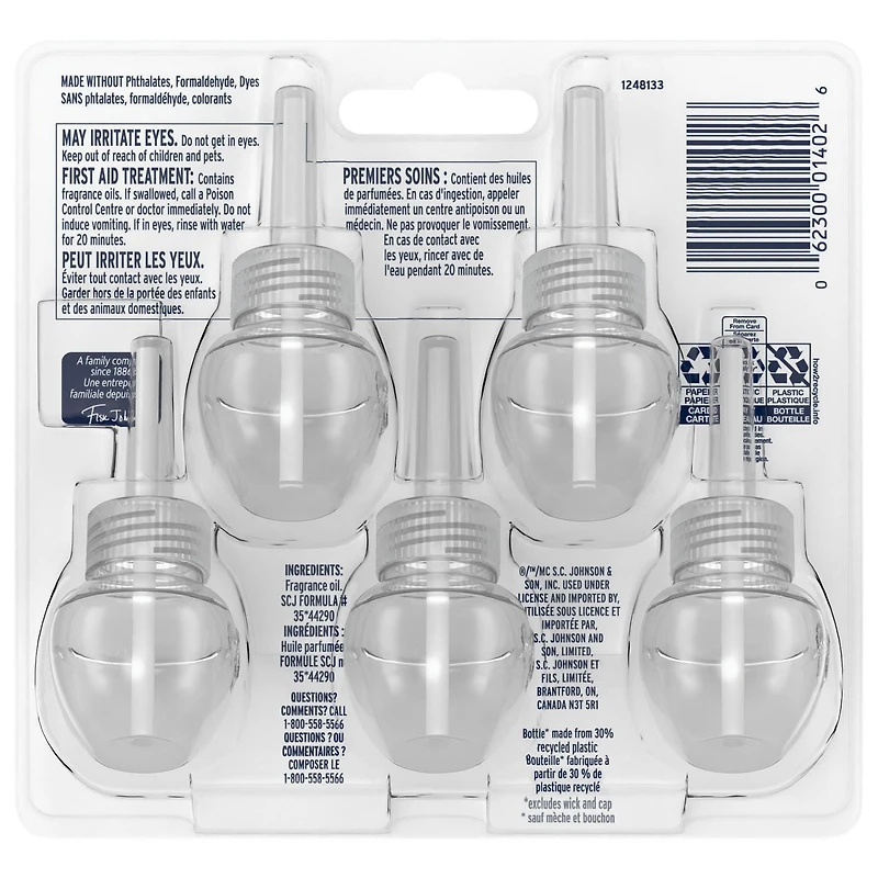 Glade PlugIns® Scented Oil 5 Refills - Pine & Cedar
