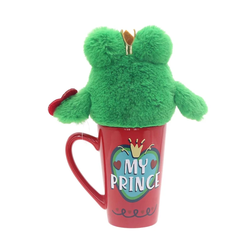Way To Celebrate Valentine Frog in Latte Mug