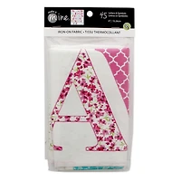 Make It Mine 6" Iron-On Fabric Capital Letters – 45 Pieces