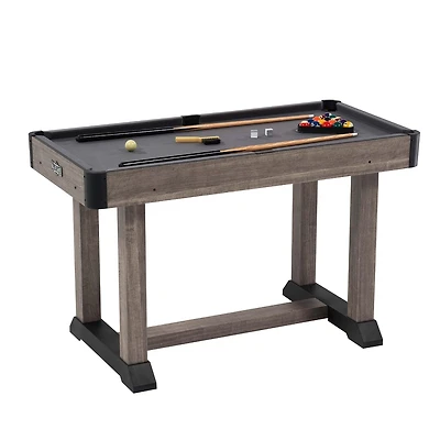 Salle des Jeux Charleston 4 Pi. Table de billard, accessoires de billard inclus