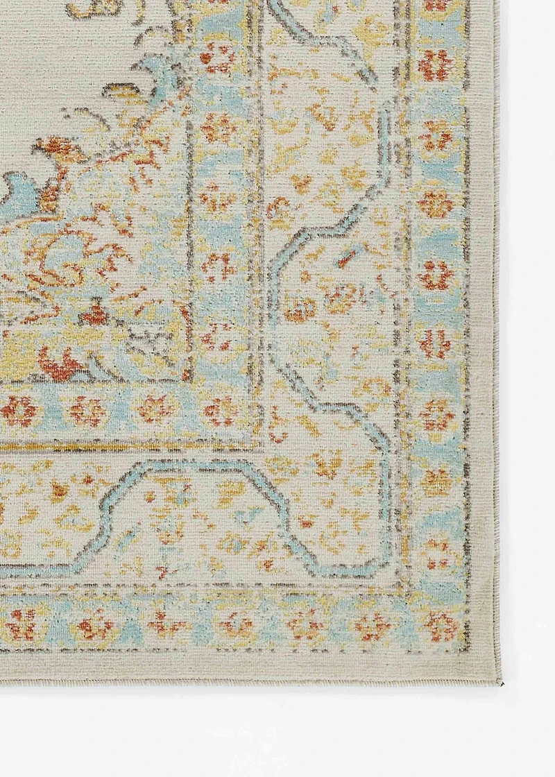 ECARPET Esme 6'7" x 9'6" Traditional Area Rug for Living Room, Bedroom, Dining Room, Entrance, Hallway and More.