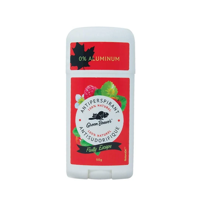 Green Beaver Antisudorifique 100% naturel - Escape Fruité Contenance 50 g