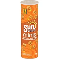 SunChips minis Harvest Cheddar flavour Multigrain Snacks, 106 g.