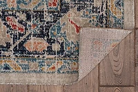 Great Zero Leona Ivory & Blue 3' x 5' Accent Rug