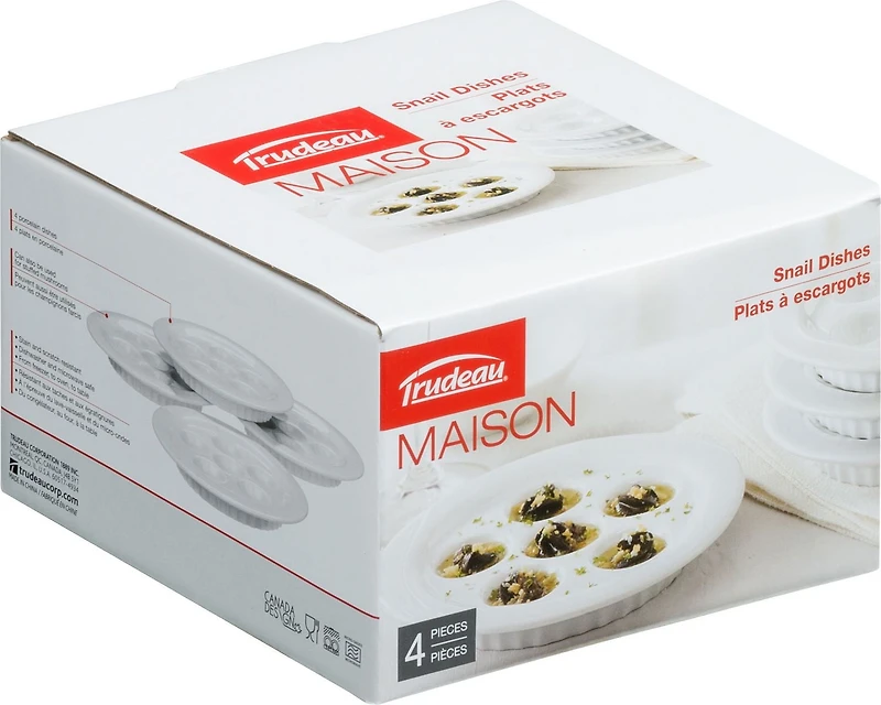Trudeau Maison 4-Piece Snail Dish Set