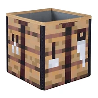Minecraft Set of 2 Fabric Storage Boxes - Creeper Head/Crate<br>