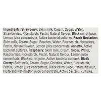 Astro Original Fruit on the Bottom Yogurt Strawberry, Raspberry, Black Cherry, Nectarine 4%, 16x100g