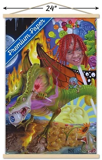 Trippie Redd - Trip at Knight Album Cover Wall Poster with Magnetic Frame