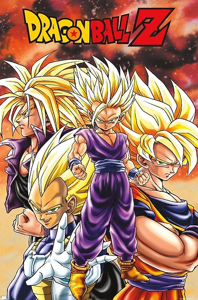 Dragon Ball Z - Saiyans Wall Poster, 22.375" x 34"