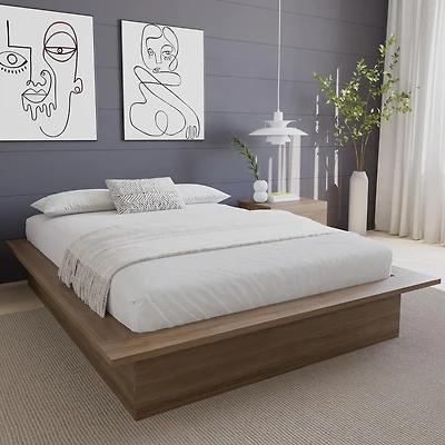 Nexera Malibu Cadre de lit plateforme