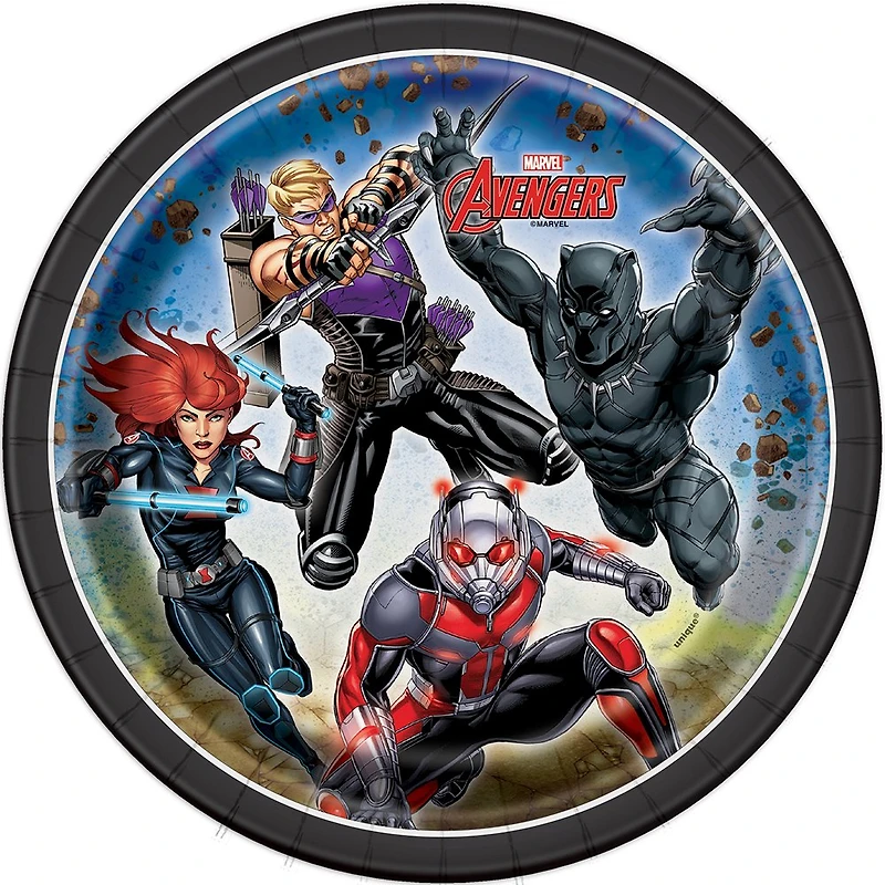 8 Marvel Avengers 7" Paper Plates