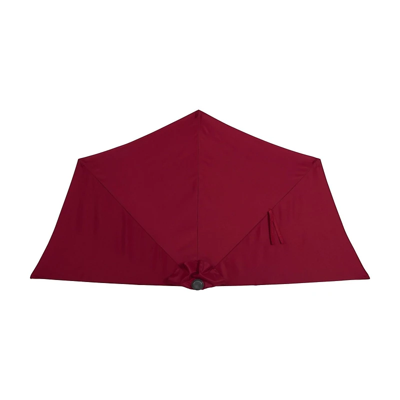Parasol d'extérieur CorLiving Versa de 2,6 m avec cadre en acier pour petits espaces