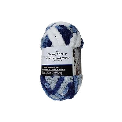 Fil chenille de gris chaud confortable de MAINSTAYS Fil 100% polyester