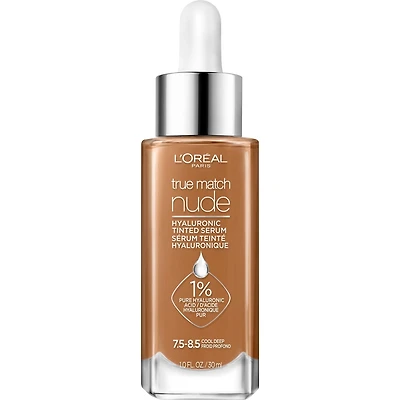 L’Oréal Paris Sérum Teinté True Match Nude avec Acide Hyaluronique à 1 % Infusé d’acide hyaluronique