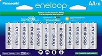 Panasonic Eneloop Piles rechargeables pré-chargées AA 2100 cycles Ni-MH, (Paquet de de 16)