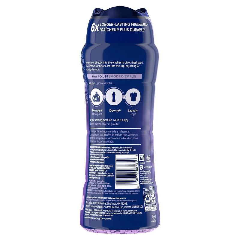 Perles rehausse-parfum pour lessive Downy Infusions, CALM, Lavande apaisante et gousse de vanille