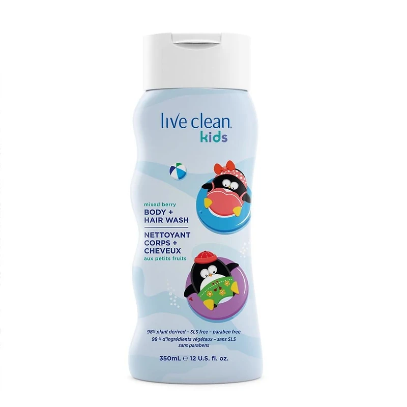 Nettoyant corps et cheveux Kids de Live Clean aux petits fruits