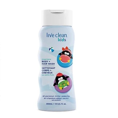 Nettoyant corps et cheveux Kids de Live Clean aux petits fruits