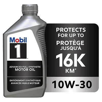 Huile moteur entièrement synthétique Mobil 1™ 10W-30, 1 L 2T-5T