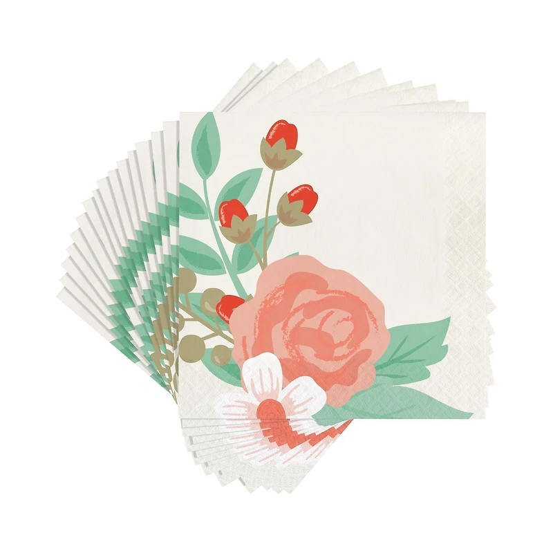 Serviettes Modern Floral 16 ct.
