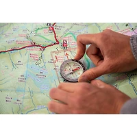 Coghlan's Map Compass with Rotating, Liquid-Filled Housing and See-Through base, Scales: mm, in, km, and mi