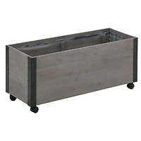 Grapevine 24IN FSC Recycled Wood Planter with Casters