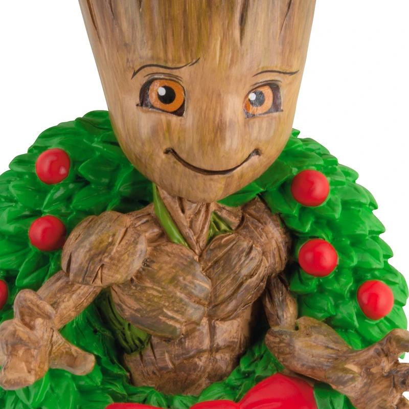 Décoration Hallmark de Noël (Groot sur une couronne de Noël, Les gardiens de la Galaxie, Marvel)