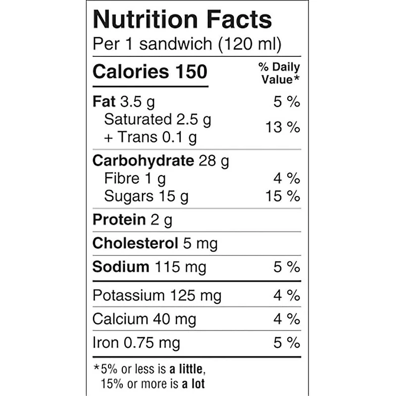 Sandwichs au dessert glacé Mickey Mouse de Disney 4 x 120 ml