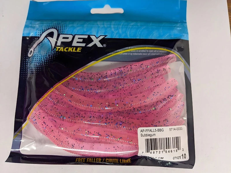 Apex AP-FFALL5-BBG Free Faller Bubblegum 5" (10 Pack)