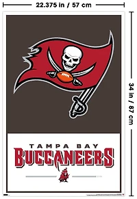 NFL Tampa Bay Buccaneers - Logo 21 Wall Poster, 22.375" x 34"