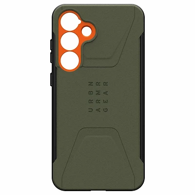 UAG Civilian Pro Rugged Case Olive Drab/Orange for Samsung Galaxy S25+
